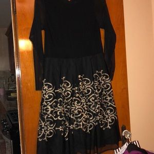 Beautiful black and gold dress